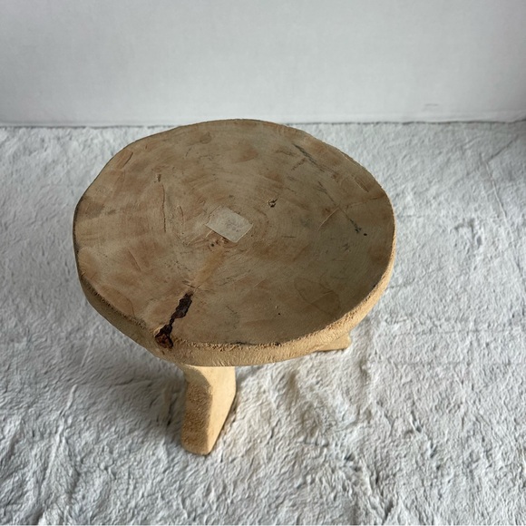 Natural Wooden Stool RUSTIC FOOTED RISER - Picture 5 of 11